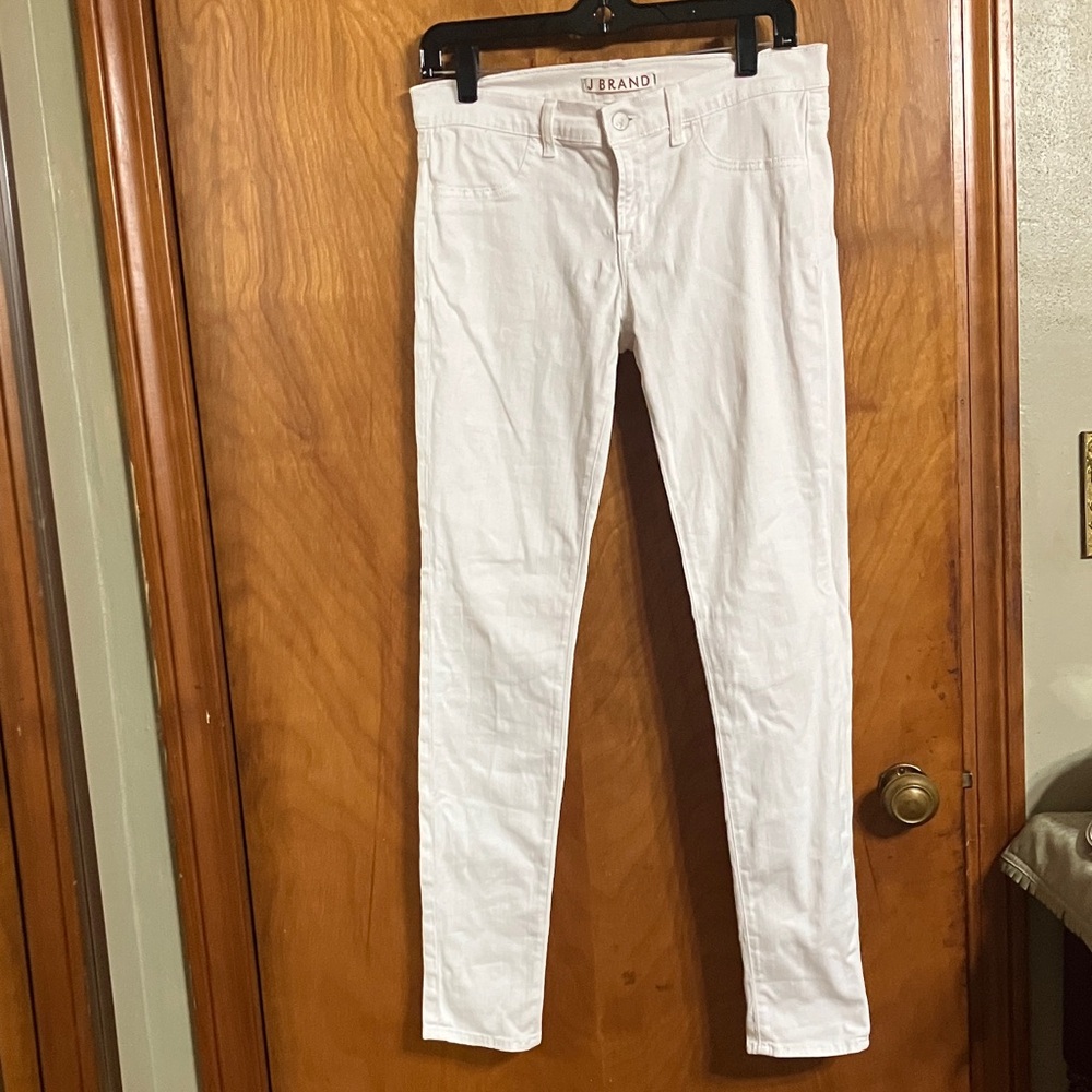J Brand White super skinny legging, low rise jeans 901 cut